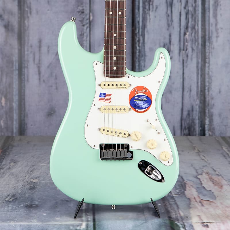 Электрогитара Fender Jeff Beck Stratocaster, Surf Green электрогитара fender jeff beck stratocaster rosewood fingerboard surf green