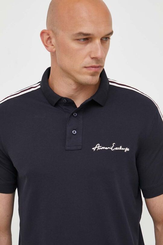 

Футболка-поло Armani Exchange, темно-синий