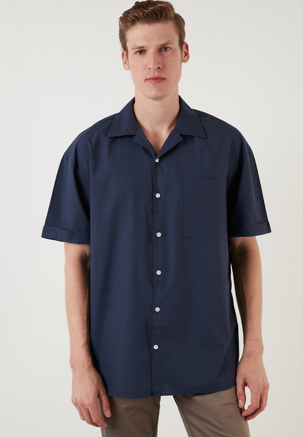 Рубашка REGULAR FIT Buratti, темно-синий рубашка uniqlo flannel regular fit темно синий