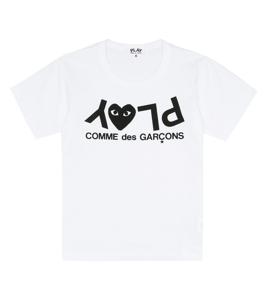 

Хлопковая футболка с логотипом Play Comme des Garçons Play, белый