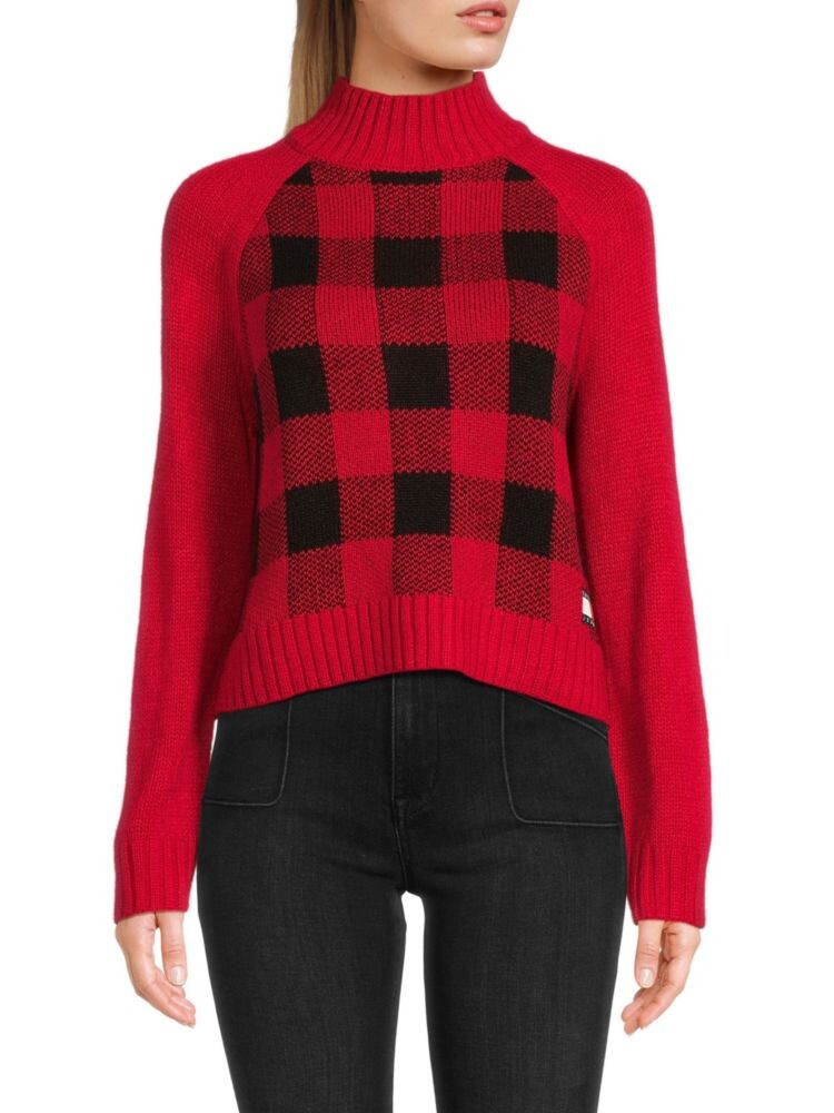 

Клетчатый свитер с рукавами реглан Tommy Hilfiger, цвет Scarlet Black