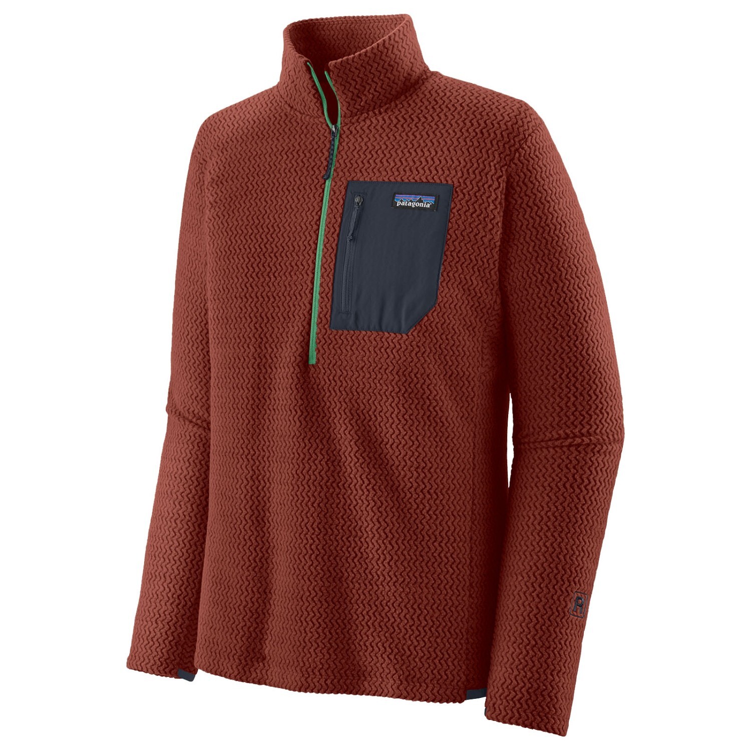

Флисовый свитер Patagonia R1 Air Zip Neck, цвет Mangrove Red