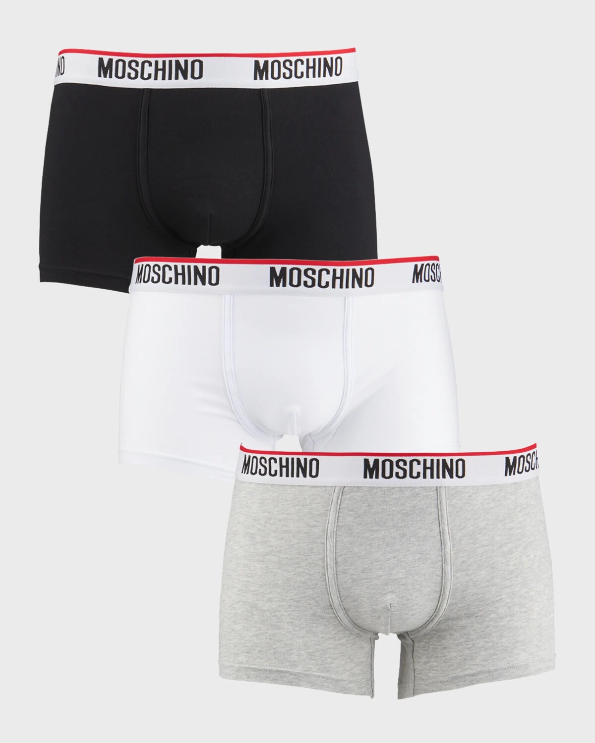 

Мужские базовые боксеры-трипаки Moschino, цвет Black Multi