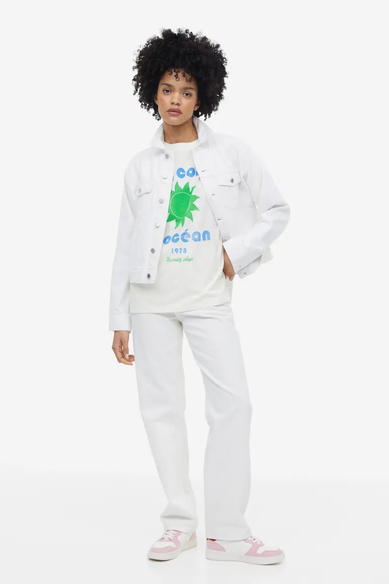 

Футболка с принтом H&M, белый