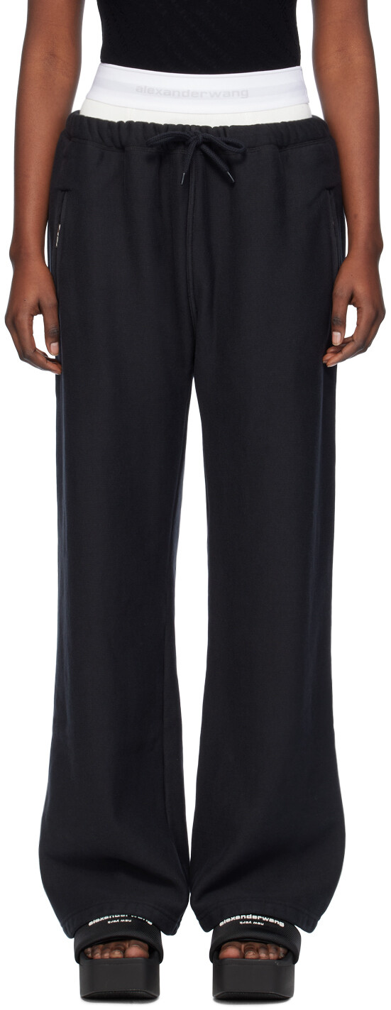 

Черные широкие спортивные штаны Alexanderwang.T