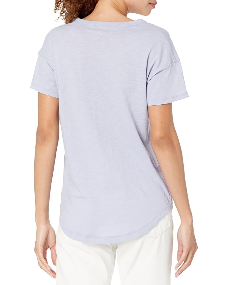 

Футболка Madewell Whisper Cotton Rib-Crewneck Tee, цвет Distant Peri