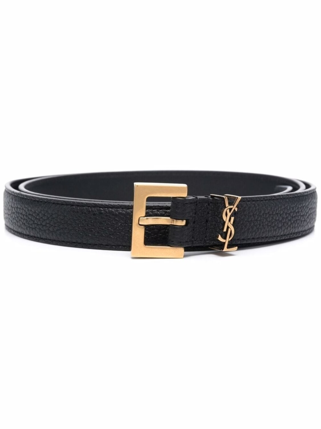 

Saint Laurent ремень с монограммой, черный