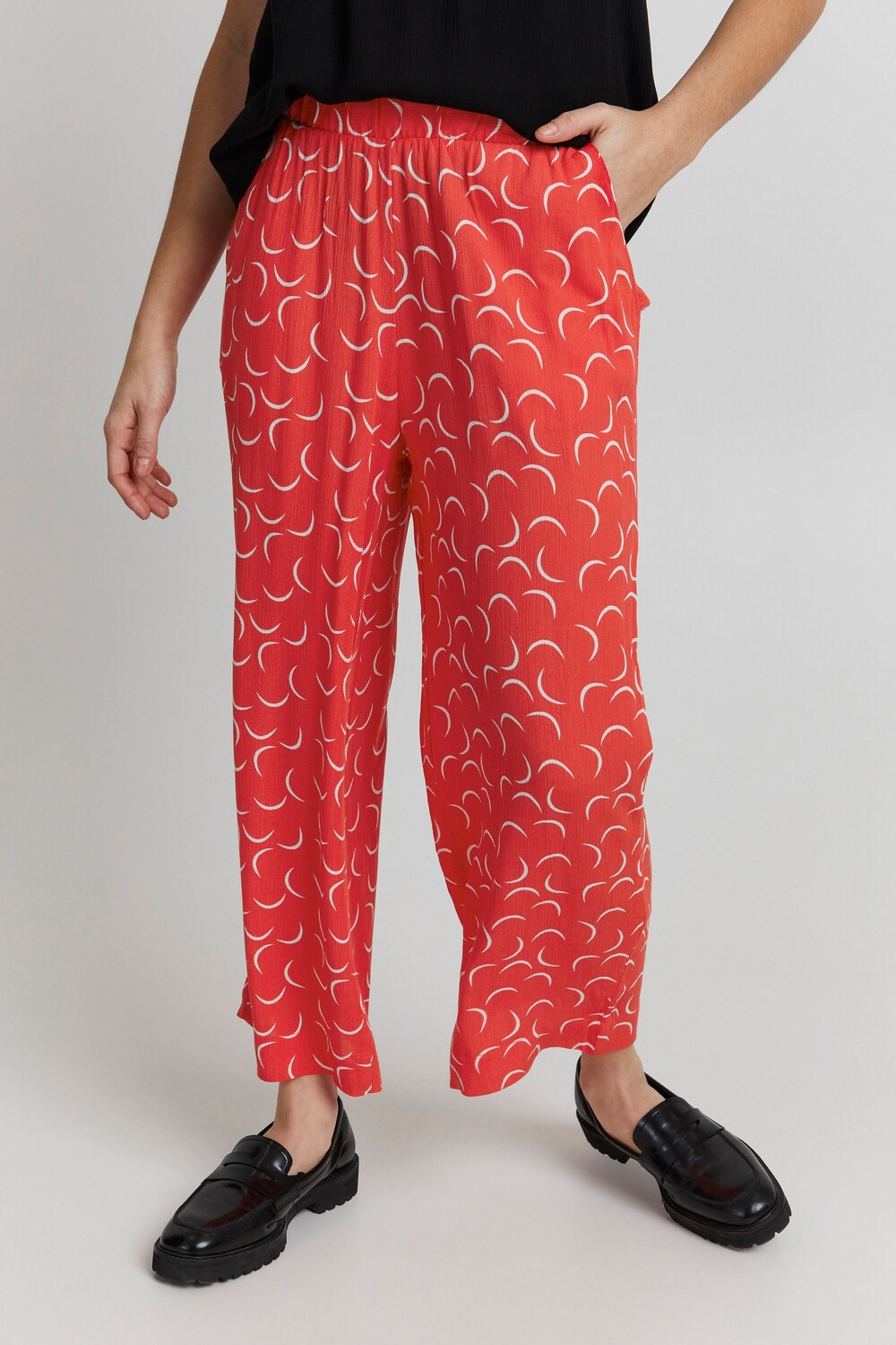 

Брюки ICHI Stoffhose, красный