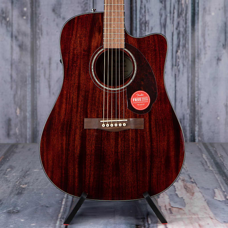цена Акустическая гитара Fender CD-140SCE All-Mahogany Dreadnought Acoustic/Electric, Natural