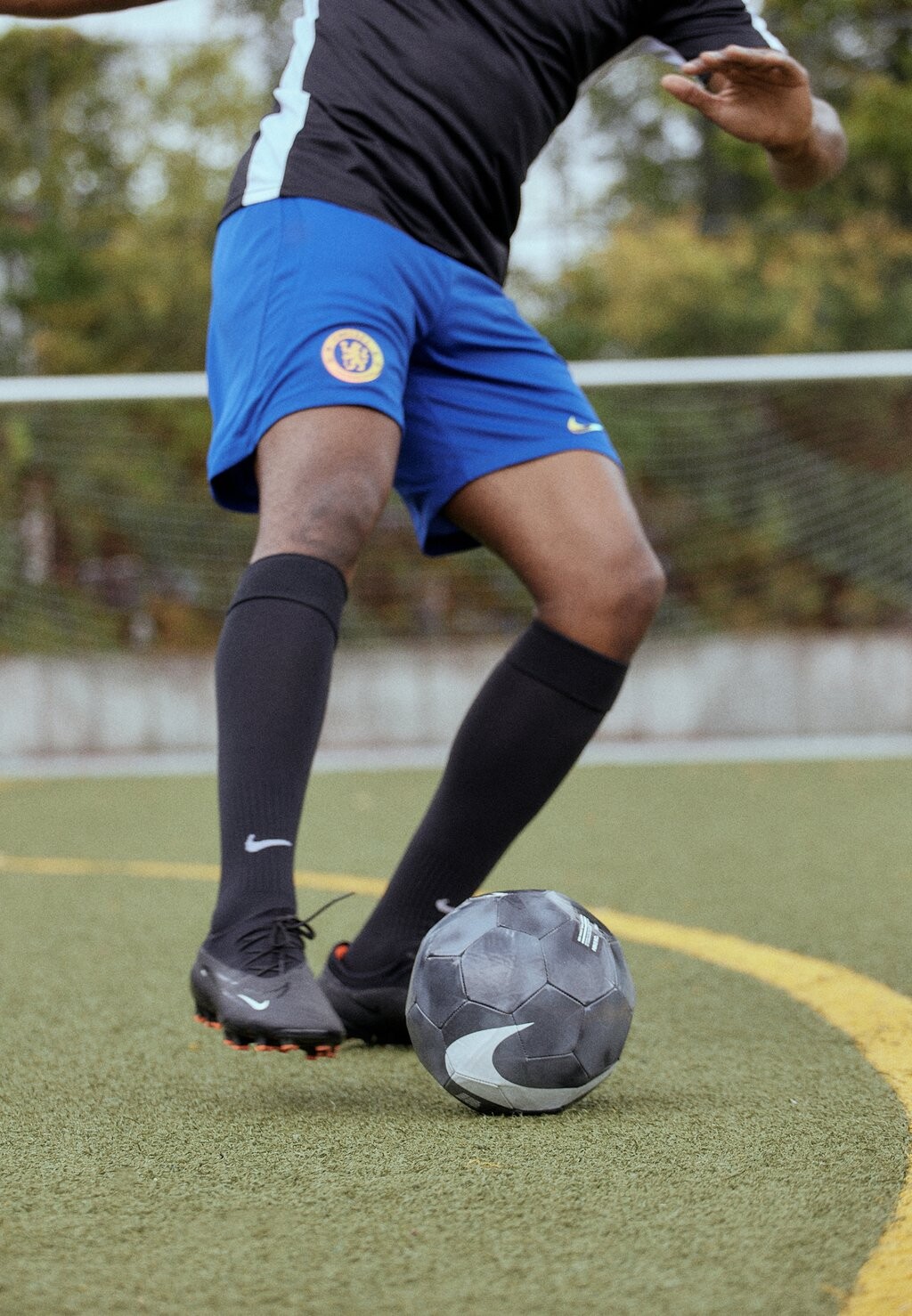 

Team Cfc M Nk Df Stad Short Hm Nike, цвет rush blue/club gold