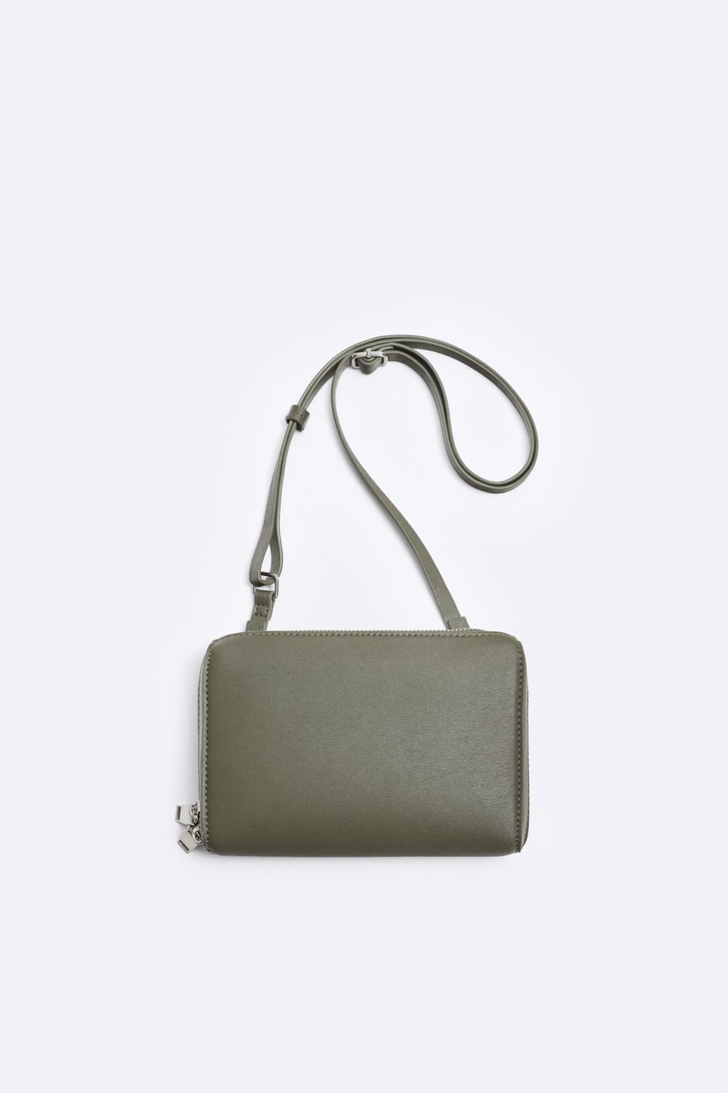 

Сумка через плечо с тиснением ZARA, зеленый