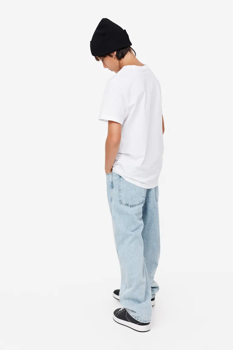 

Джинсы baggy fit H&M, синий