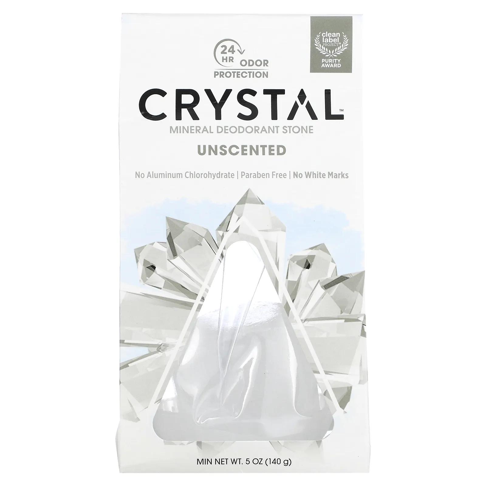 Crystal Body Deodorant Mineral Deodorant Stone Unscented 5 oz (140 g) crystal body deodorant минеральный дезодорант карандаш без запаха 120 г 4 25 унции