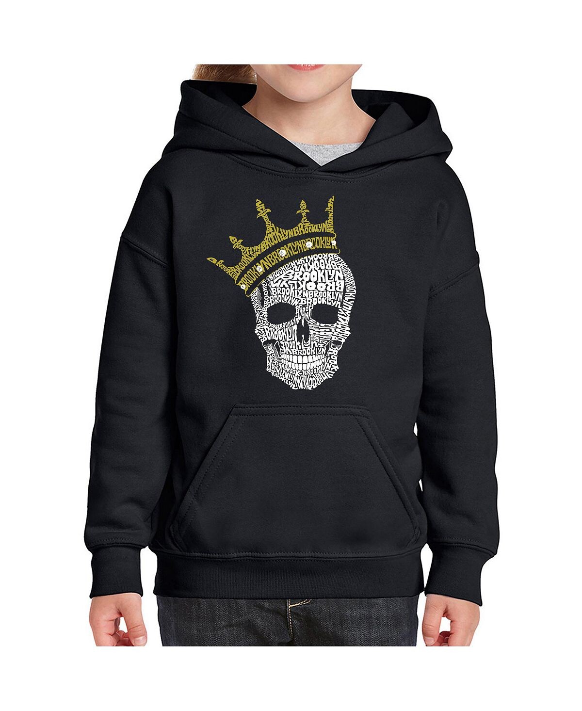 

Толстовка с капюшоном Big Girl's Word Art - Brooklyn Crown LA Pop Art