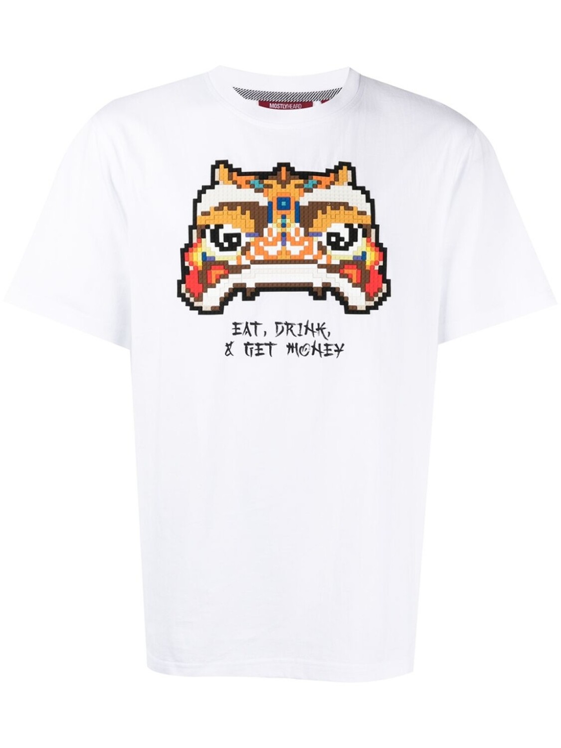 

Футболка Eat, Drink Get Money Mostly Heard Rarely Seen 8-Bit, белый