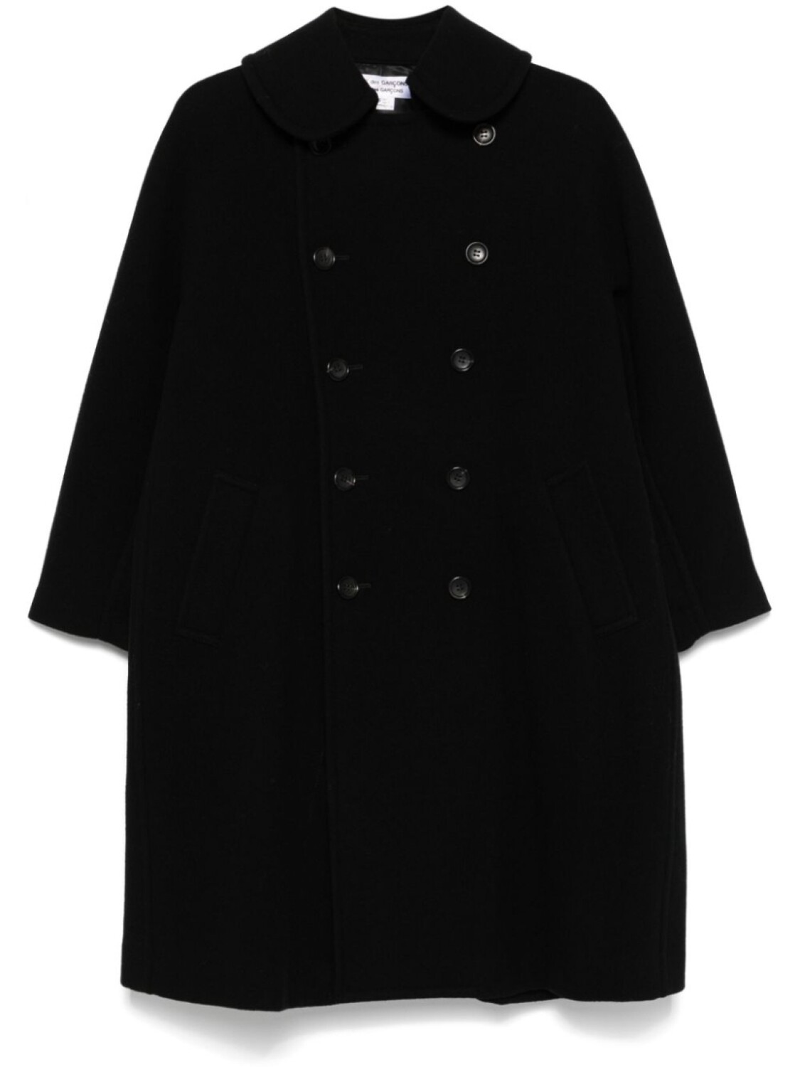 

Двубортное пальто Comme Des Garçons Comme Des Garçons, черный