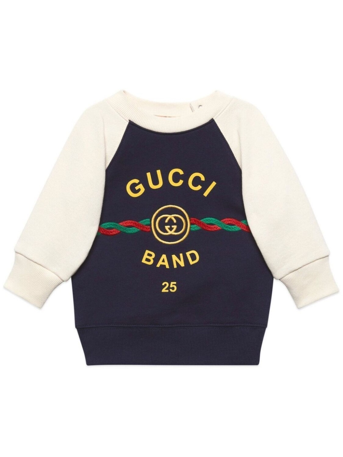 

Gucci Kids толстовка с вышитым логотипом, синий