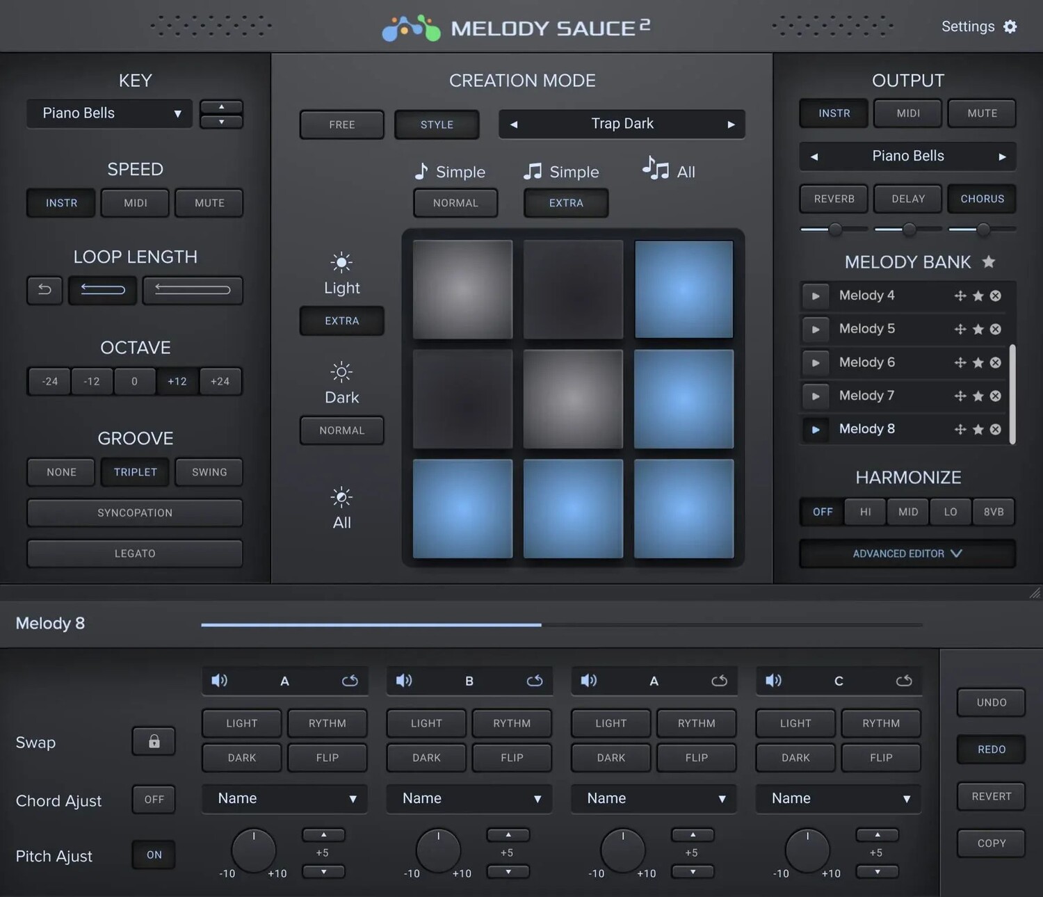 

EVAbeat Melody Sauce 2 Автоматический плагин MIDI Melody Creator