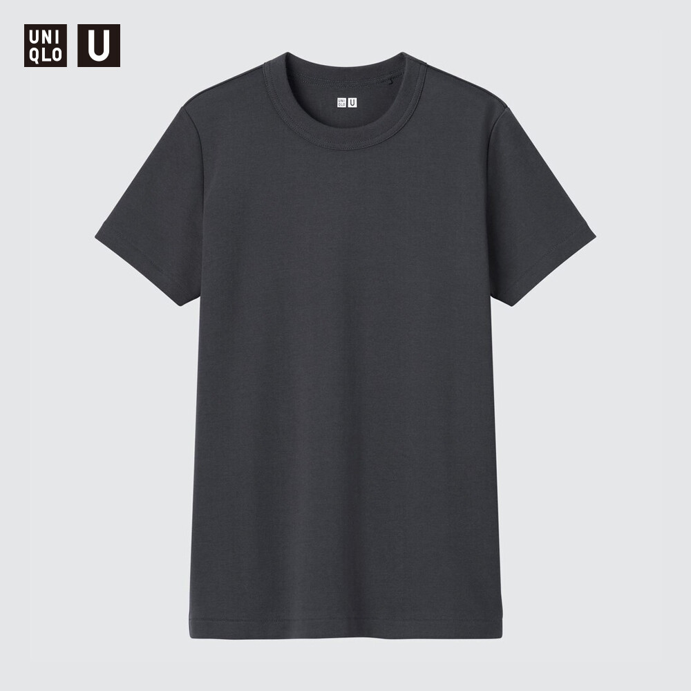 

Женская футболка Uniqlo с короткими рукавами, темно-серый