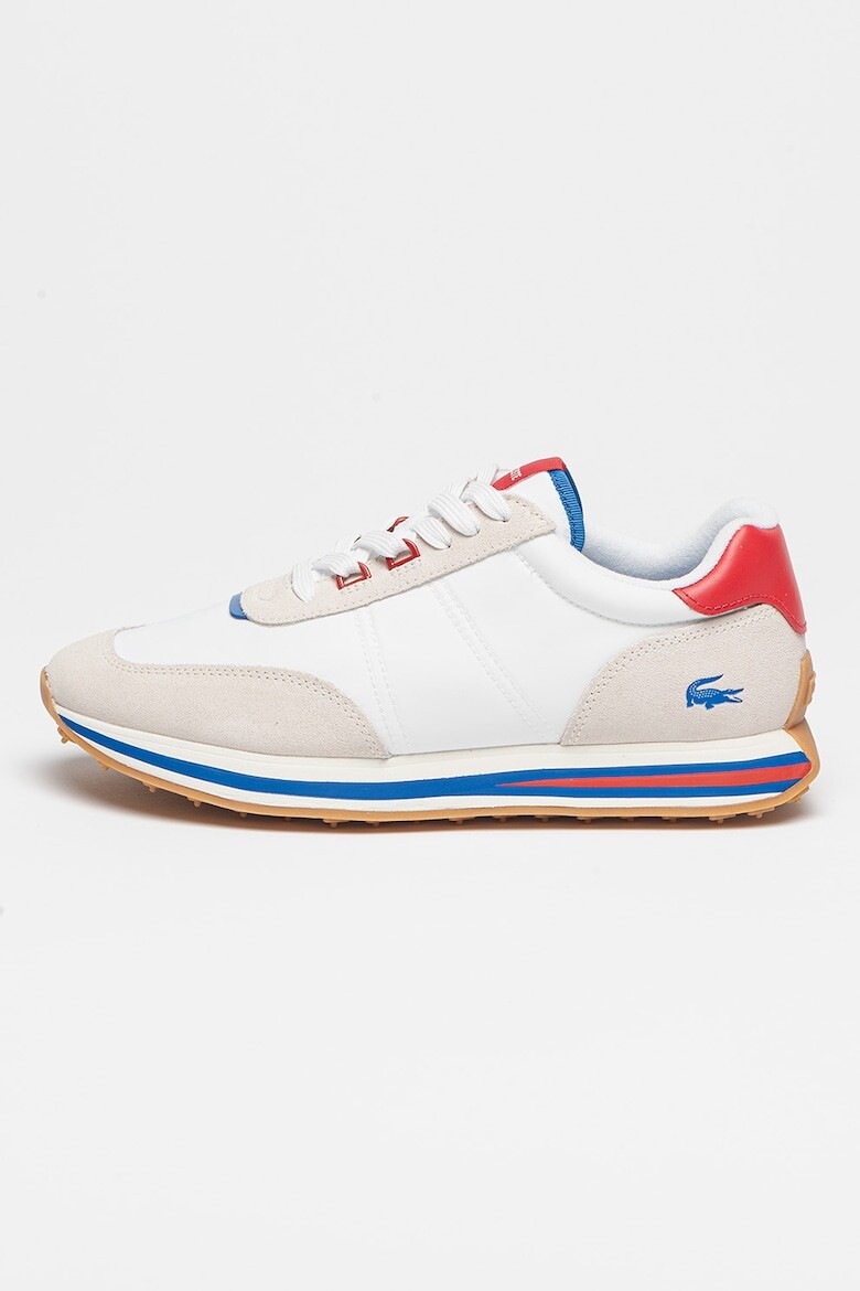 

Туфли из экокожи с замшей Lacoste, красный