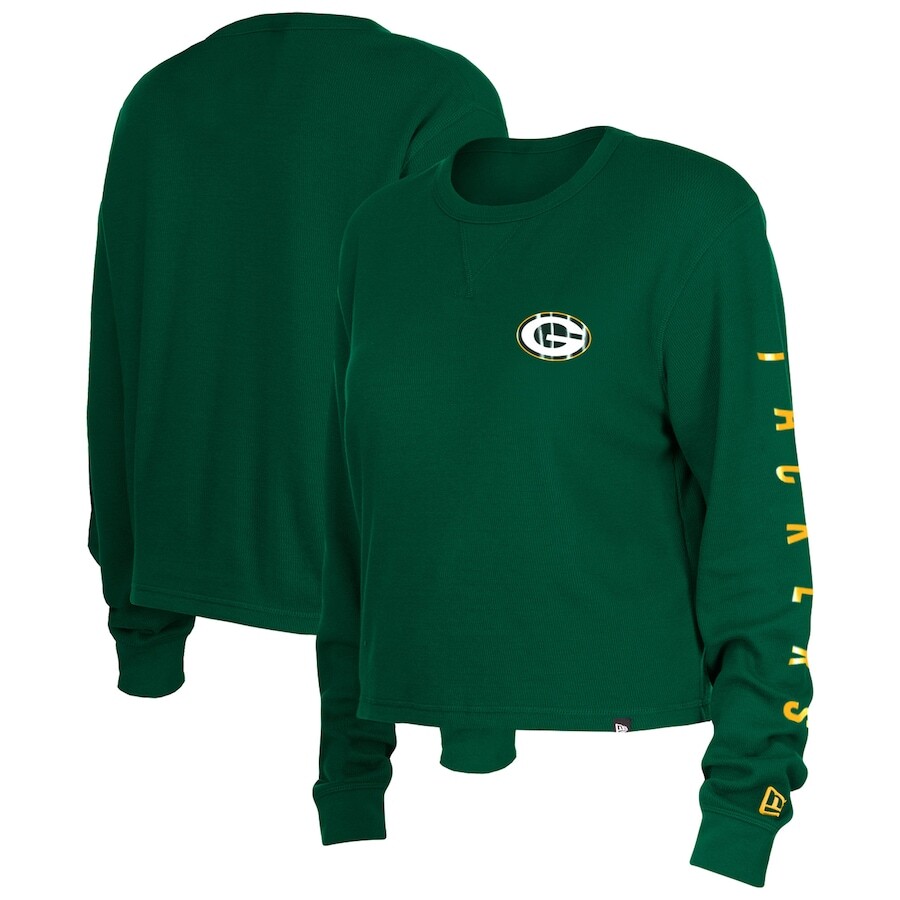 

Футболка с длинным рукавом New Era Green Bay Packers, зеленый