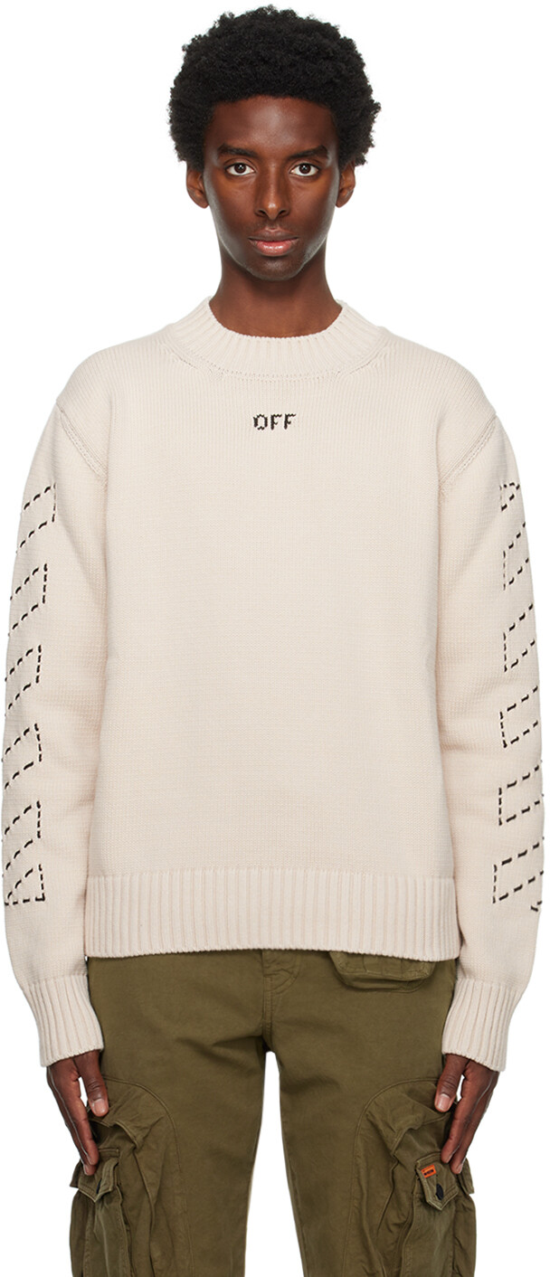 

Бежевый свитер Arr Diags Off-White
