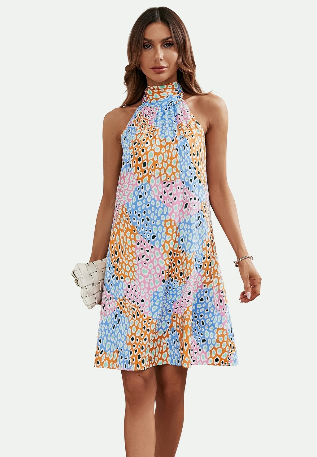 

Повседневное платье HALTER NECK TIE BACK MINI FS Collection, цвет multicolor