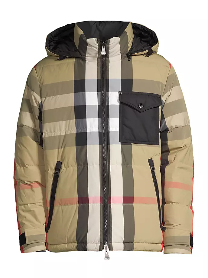 

Куртка в клетку Rutland с капюшоном Burberry, цвет beige check