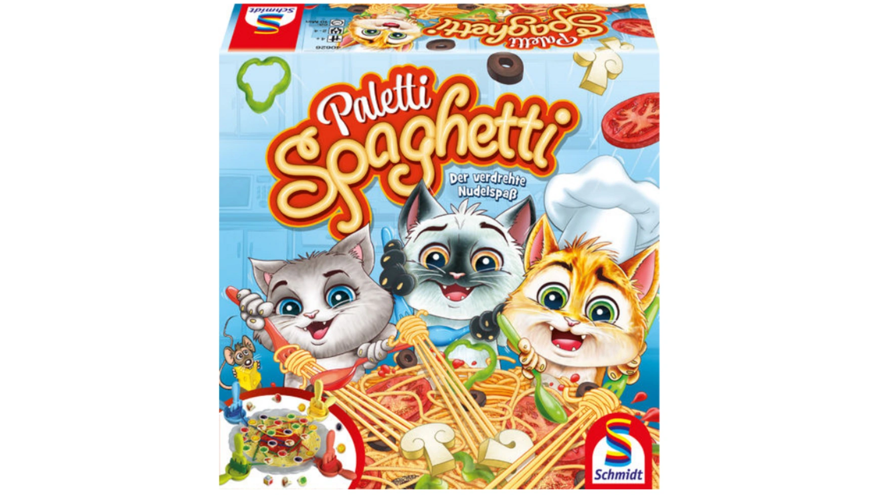 Schmidt Spiele Спагетти Палетти Веселье с скрученными макаронами макароны старооскольские 400 г спагетти