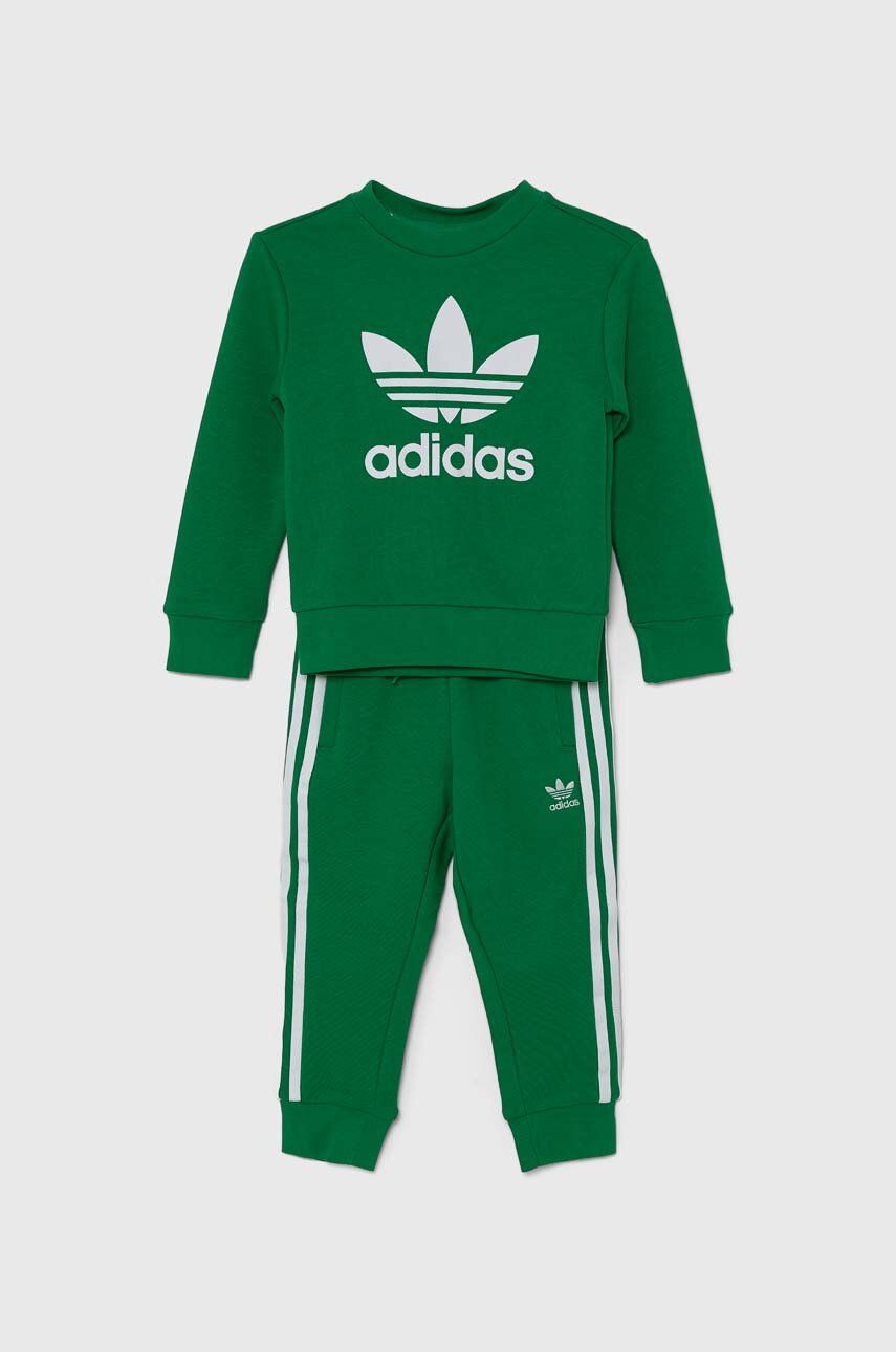 

Детский спортивный костюм adidas Originals TREFOIL CREW SE, зеленый