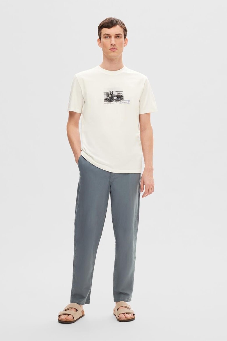 

Однотонные брюки чинос Selected Homme, синий