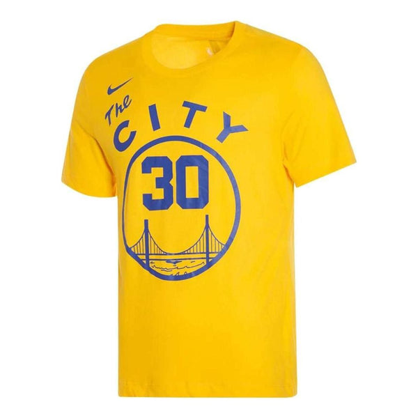 Футболка Nike x NBA Golden State Warriors T-Shirt 'Stephen Curry 30', желтый 2021 men american basketbal jersey golden state stephen curry t shirt