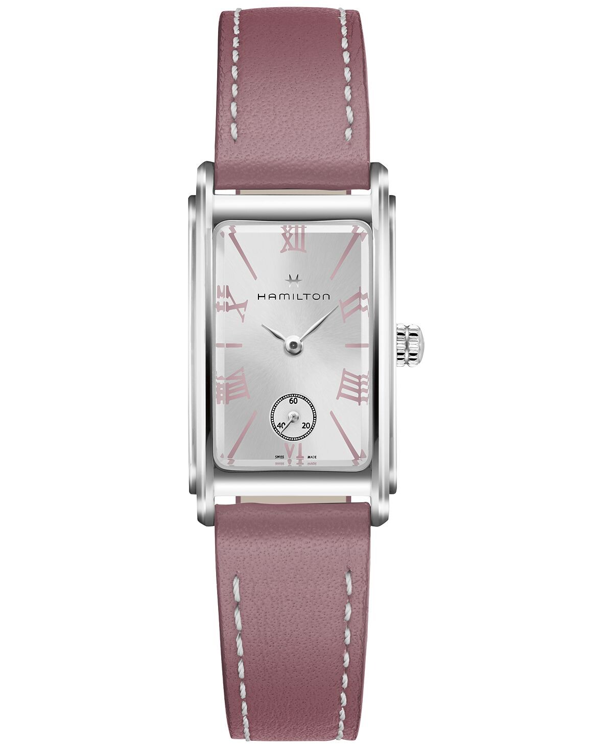 

Женские швейцарские часы Ardmore Rose с кожаным ремешком 18,7x27 мм Hamilton