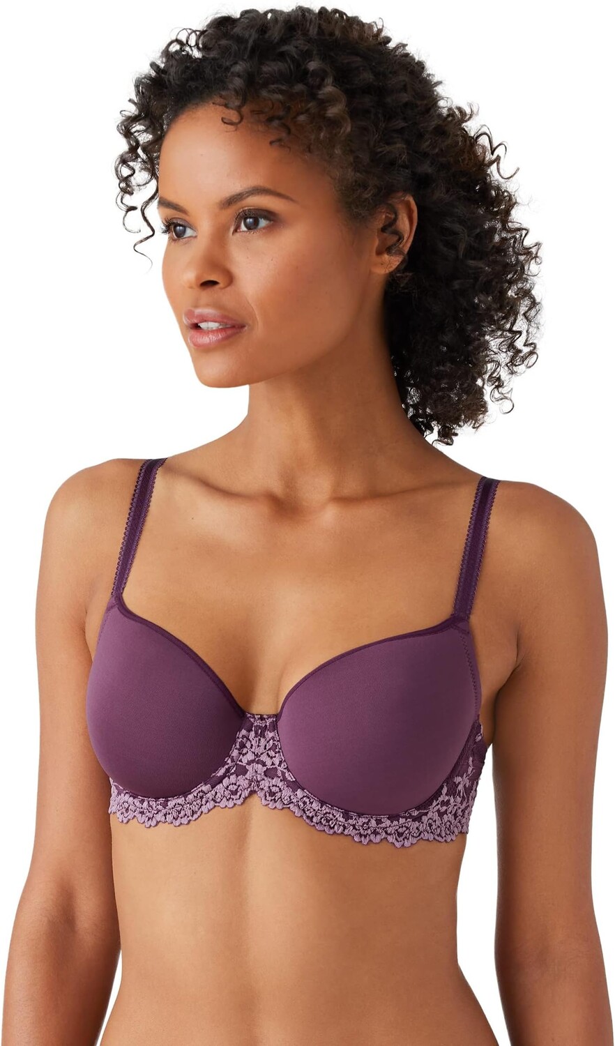 Кружевной контурный бюстгальтер Embrace 853191 Wacoal, цвет Italian Plum/Valerian