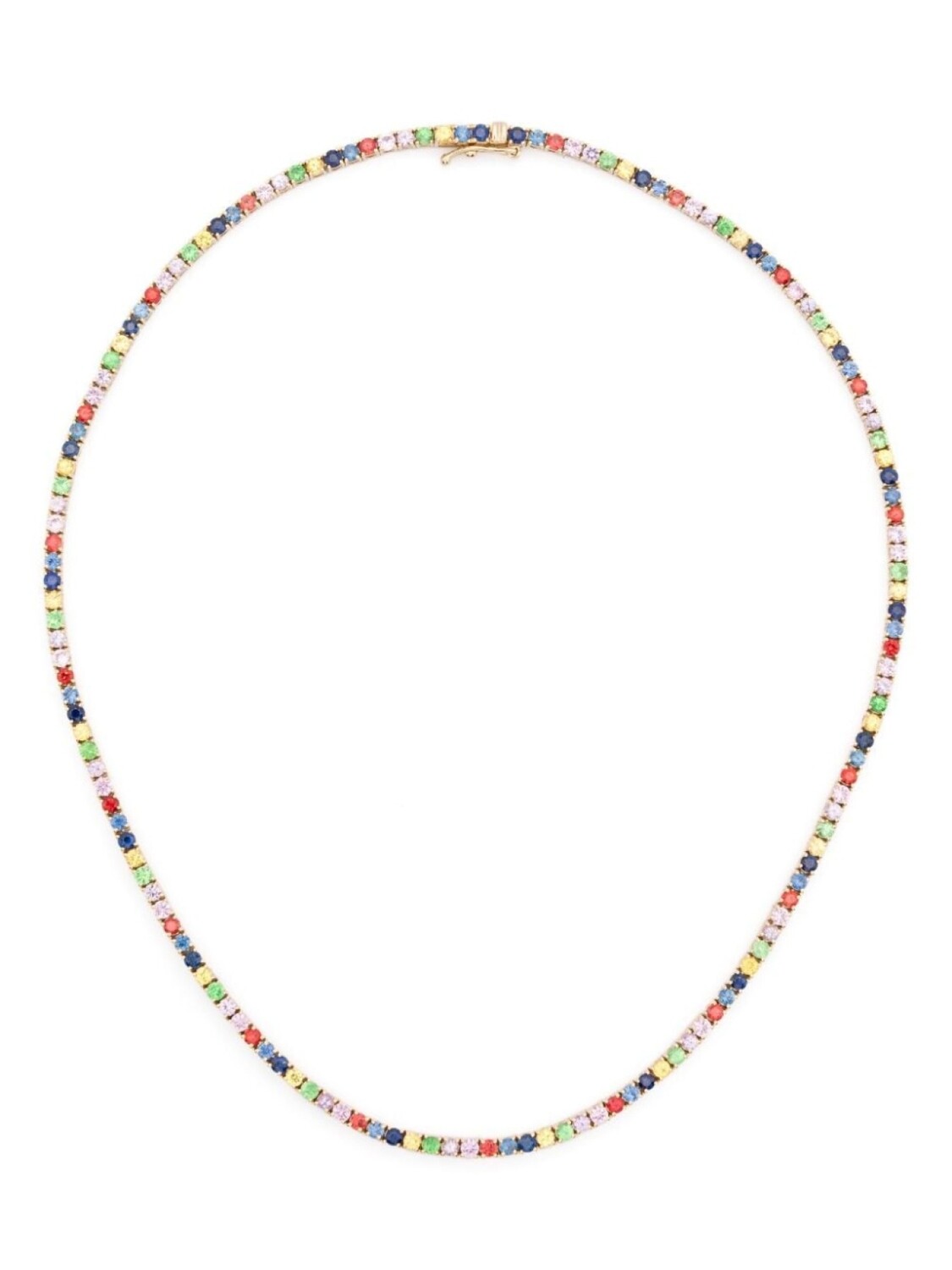 

Колье Graduated Rainbow из желтого золота с сапфирами Roxanne First, золотой