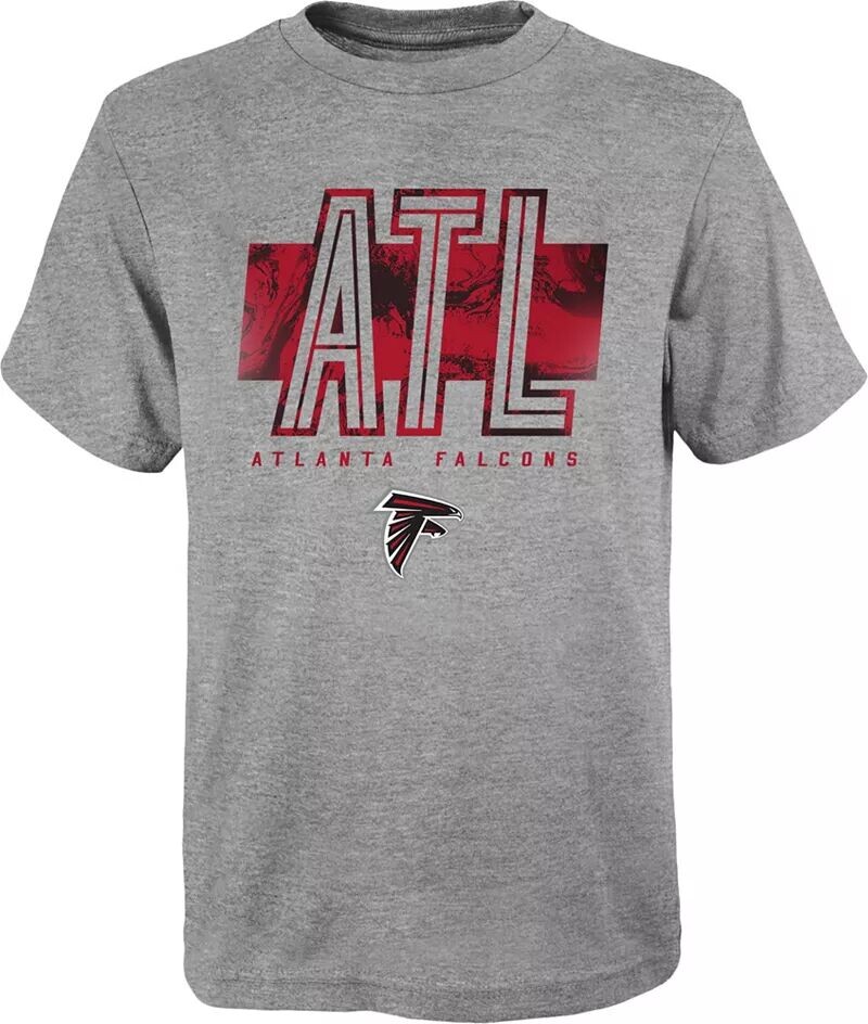 

Nfl Team Apparel Для мальчиков Atlanta Falcons, серая футболка с аббревиатурой