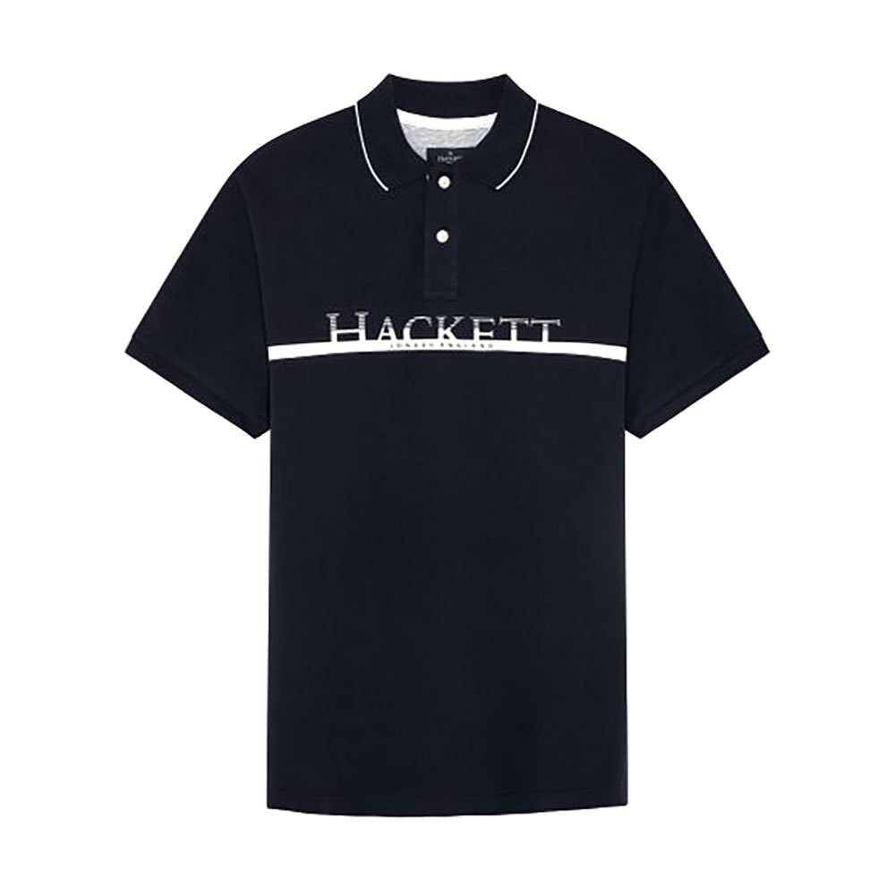 

Поло с коротким рукавом Hackett Chest Stripe, синий