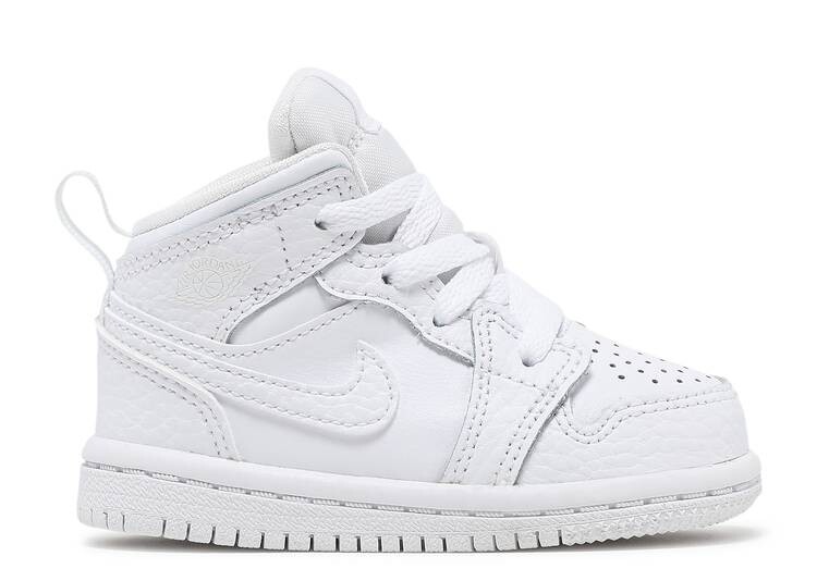 

Кроссовки AIR JORDAN 1 MID TD 'TRIPLE WHITE', белый