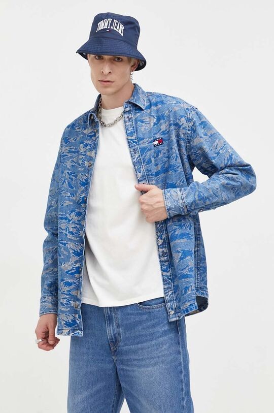 

Джинсовая рубашка Tommy Jeans, синий