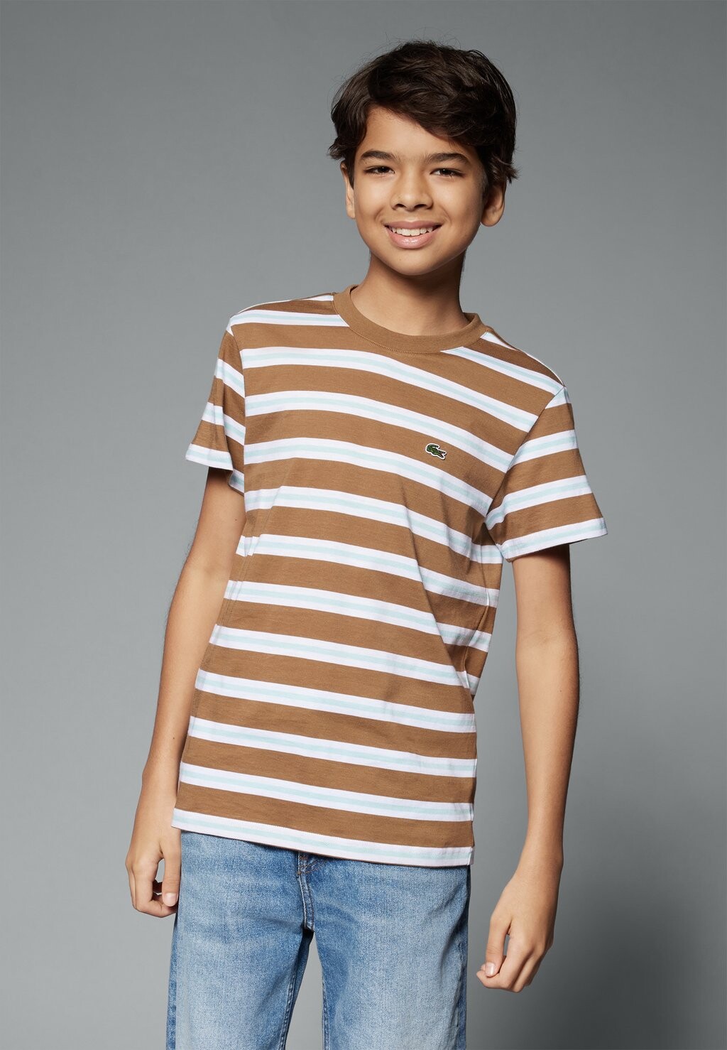 

Футболка с принтом Unisex Lacoste, цвет cookie/white agrion