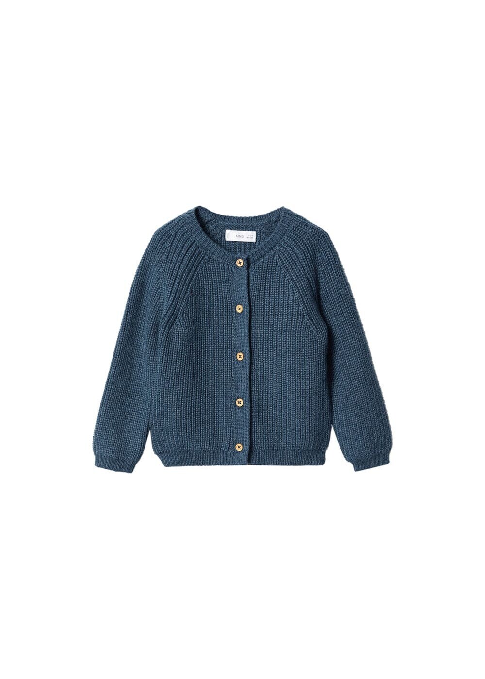 

Вязаный кардиган MANGO KIDS Rachel, синий кобальт