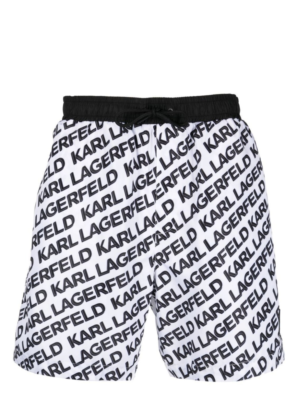 

Плавки-шорты Diagonal с логотипом Karl Lagerfeld, белый