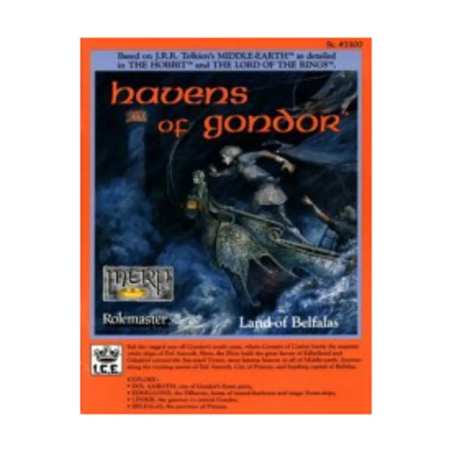 

Havens of Gondor, Middle-Earth Role Playing (MERP) (1st Edition) - Campaign Books, мягкая обложка