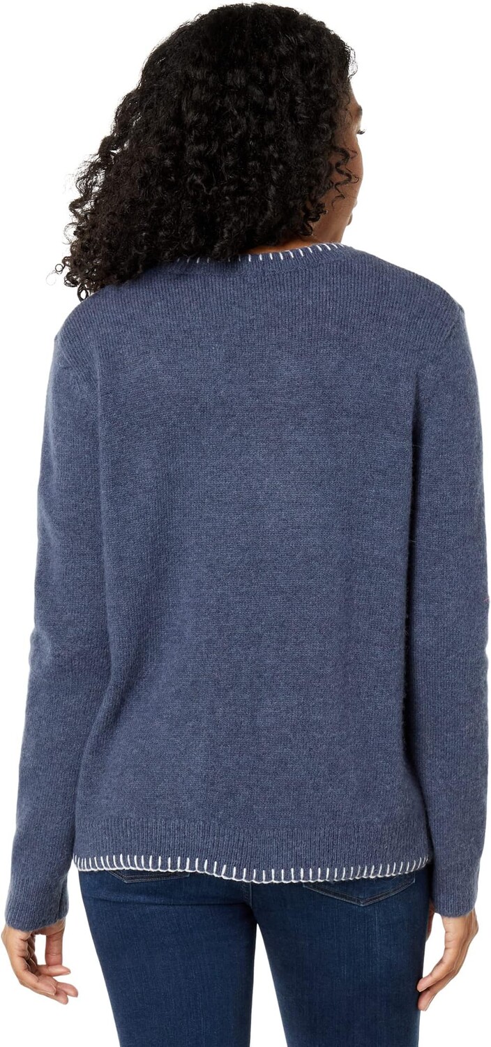 

Свитер Ryan Blanket Stitched Crew Dylan by True Grit, темно-синий