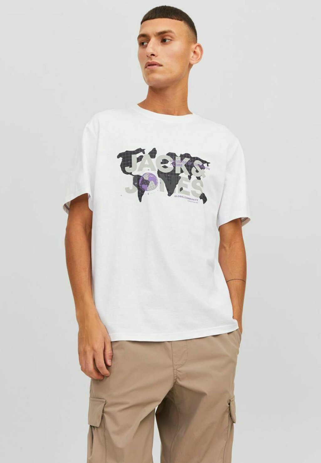 

Футболка с принтом Jack & Jones, белый