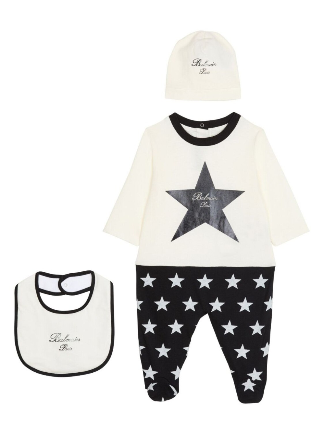 

Balmain Kids комплект для новорожденного с принтом, белый