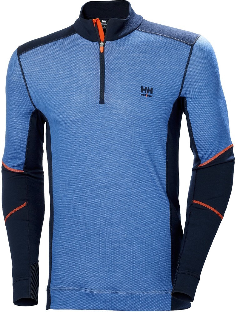 

Лонгслив Helly Hansen Lifa Merino Half Zip, синий