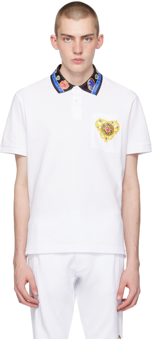 

Поло от кутюр White Heart Versace Jeans Couture