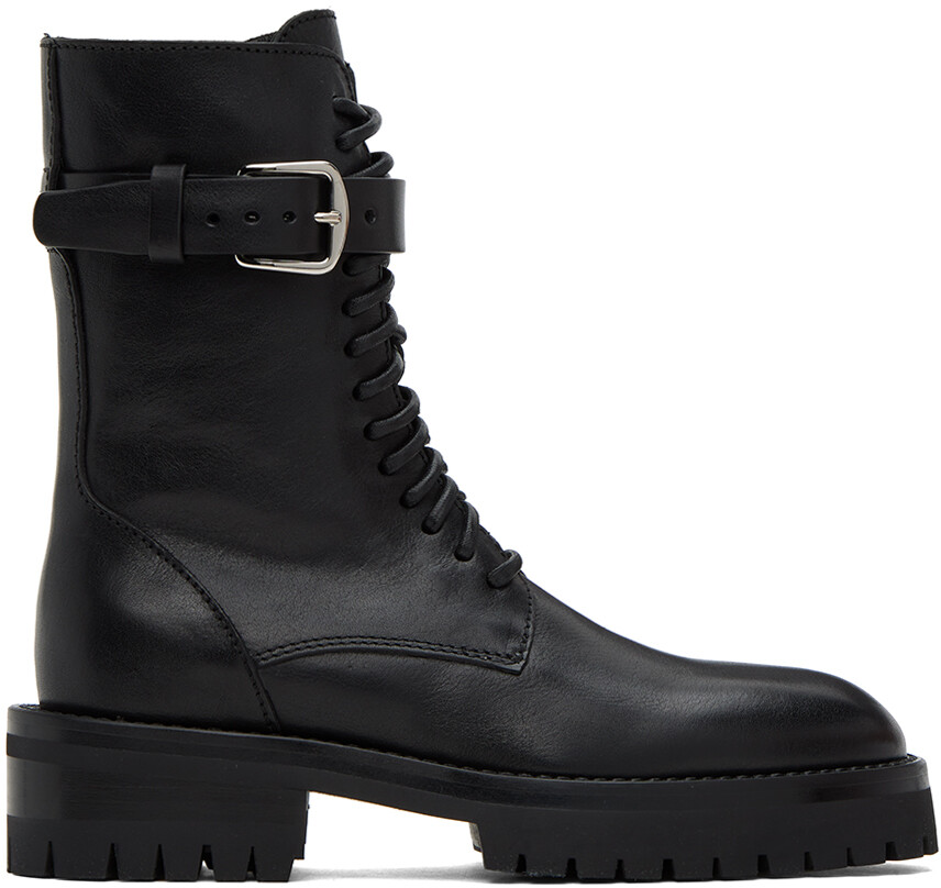 

Черные армейские ботинки Ann Demeulemeester