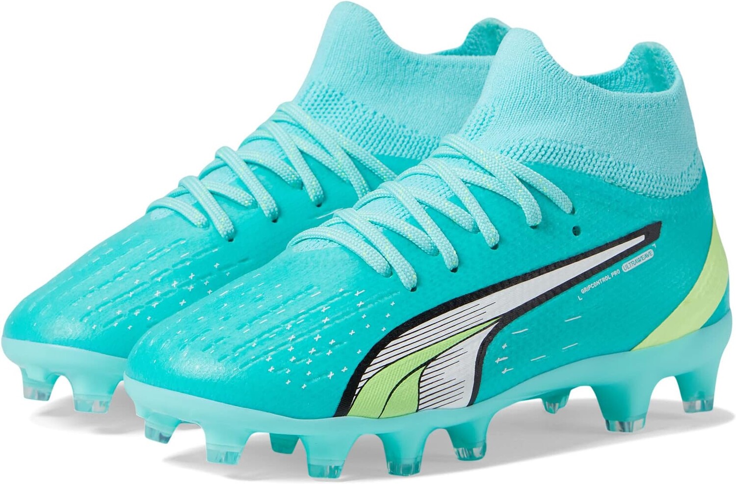 

Бутсы Ultra Pro Firm Ground/Artificial Ground PUMA, цвет Electric Peppermint/Puma White/Fast Yellow